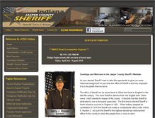 Tablet Screenshot of jaspercountypolice.com